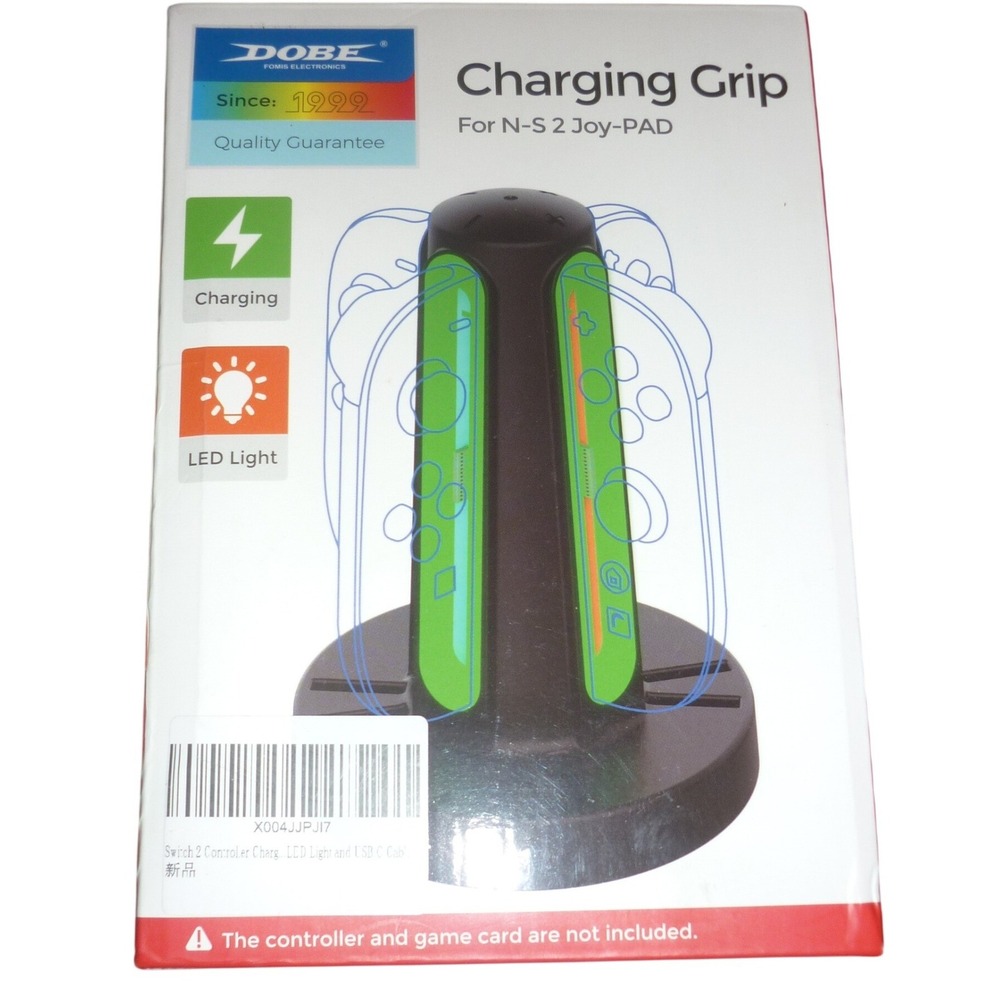 Dobe Charging Grip Nintendo Switch Joy-Con LED Light USB-C‎ TNS-1188 Black
